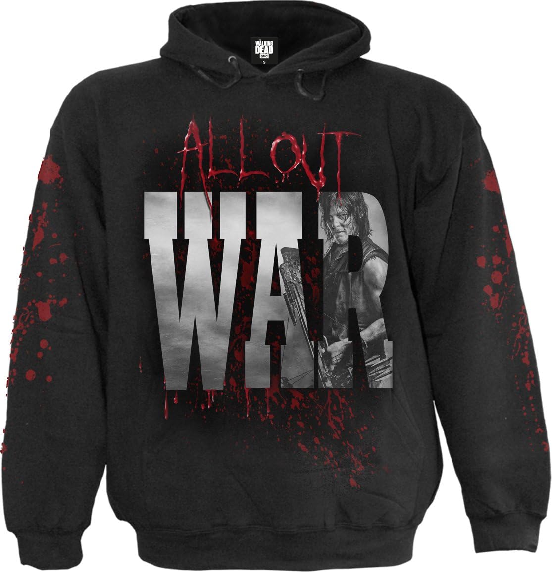Spiral - Men - All Out WAR - Walking Dead Hoody Black