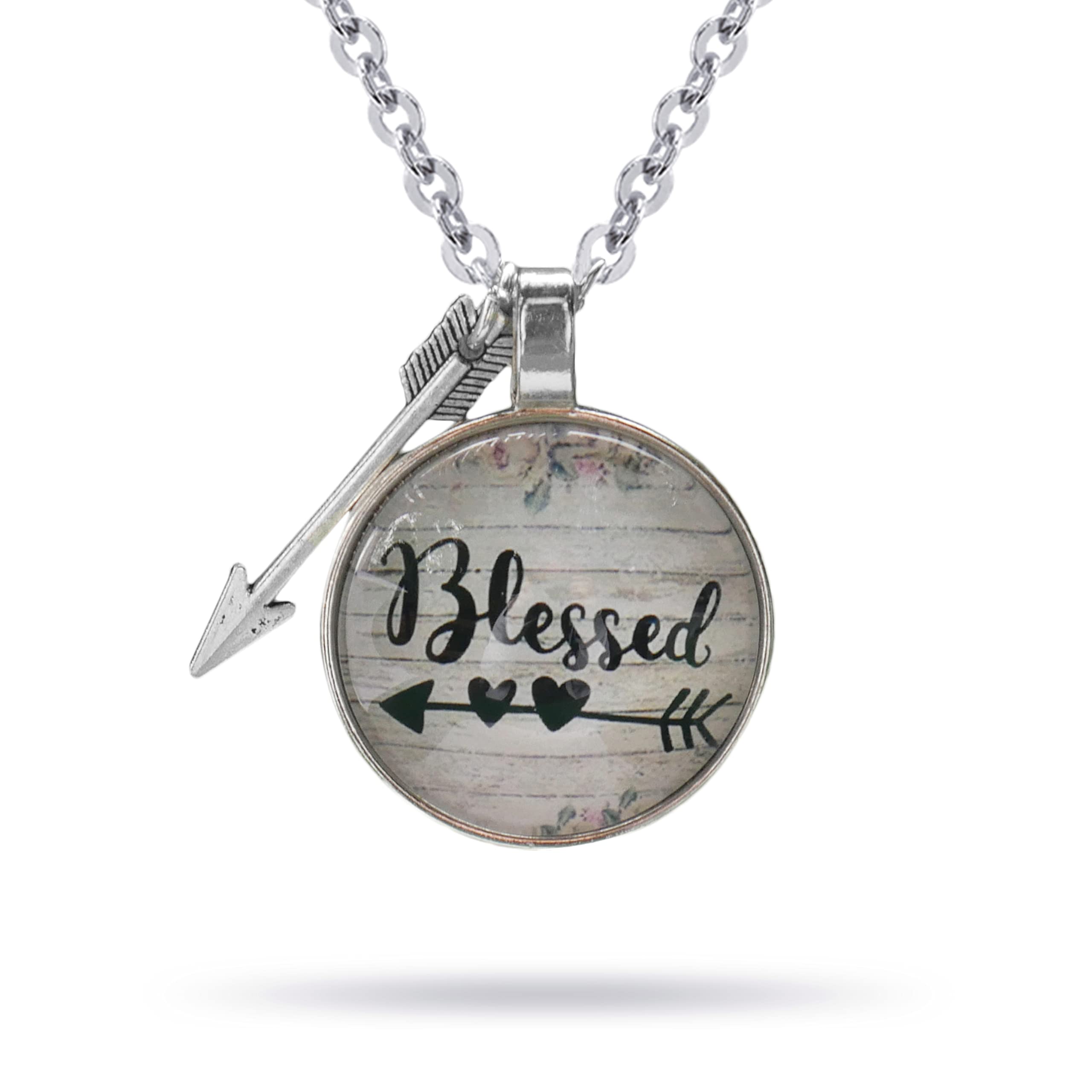 epiphaneia Women's Christian Necklace – Blessed Arrow Pendant, Faith-Inspired Jewelry Gift for Women, Perfect for Easter, Mother’s Day, Christmas, and Birthdays