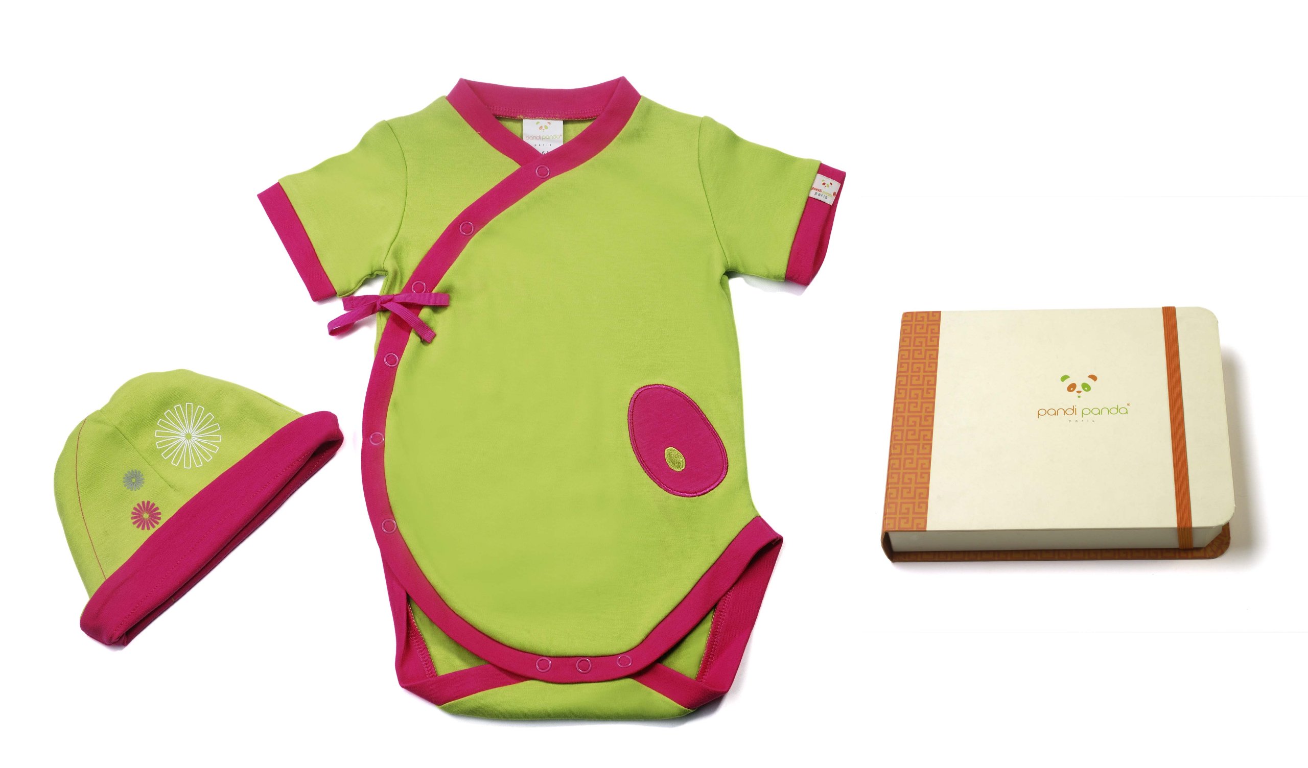 Pandi Panda Baby Girls' Outfit Pink Fuchsia Pink 3 to 6 Months