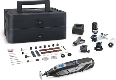 Dremel 8240 Cordless 12V Rotary Tool Kit with 2 Batteries, 65 Accessories
