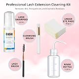 MULAFEE Eyelash Extension Cleanser 60ml Kit with Brush Rinse Bottle view 6