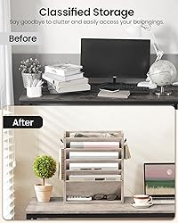 CHOEZON Wall File Organizer, 6-Tier Vertical Mount