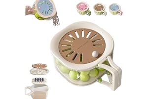 2-in-1 Draining and Preservation Basket, Fruit Washing Bowl with Strainer, Multifunctional Fruit Cleaner Bowl with Foldable H