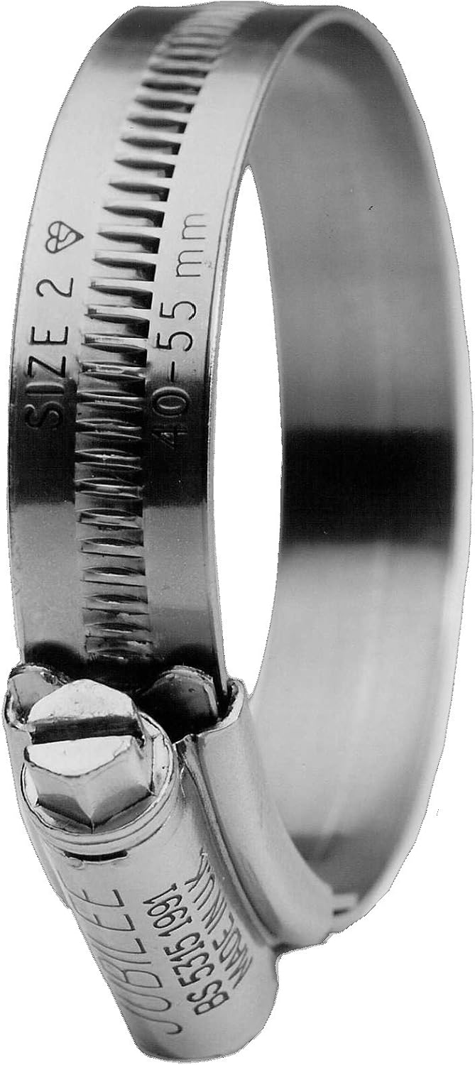Jubilee 6XMSP Hose Clip M/S 6 x 120 - 150mm (Pack of 5), Silver