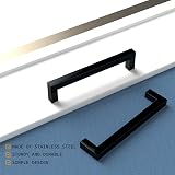 Goldenwarm 15 Pack Black Kitchen Handles 160mm Hole Center 172mm Length view 3