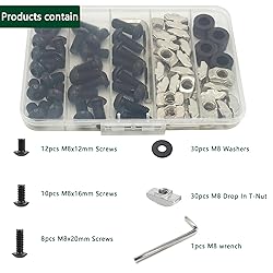 90 pcs M8 T Nut Screws Kit for 4040 4080 Aluminum