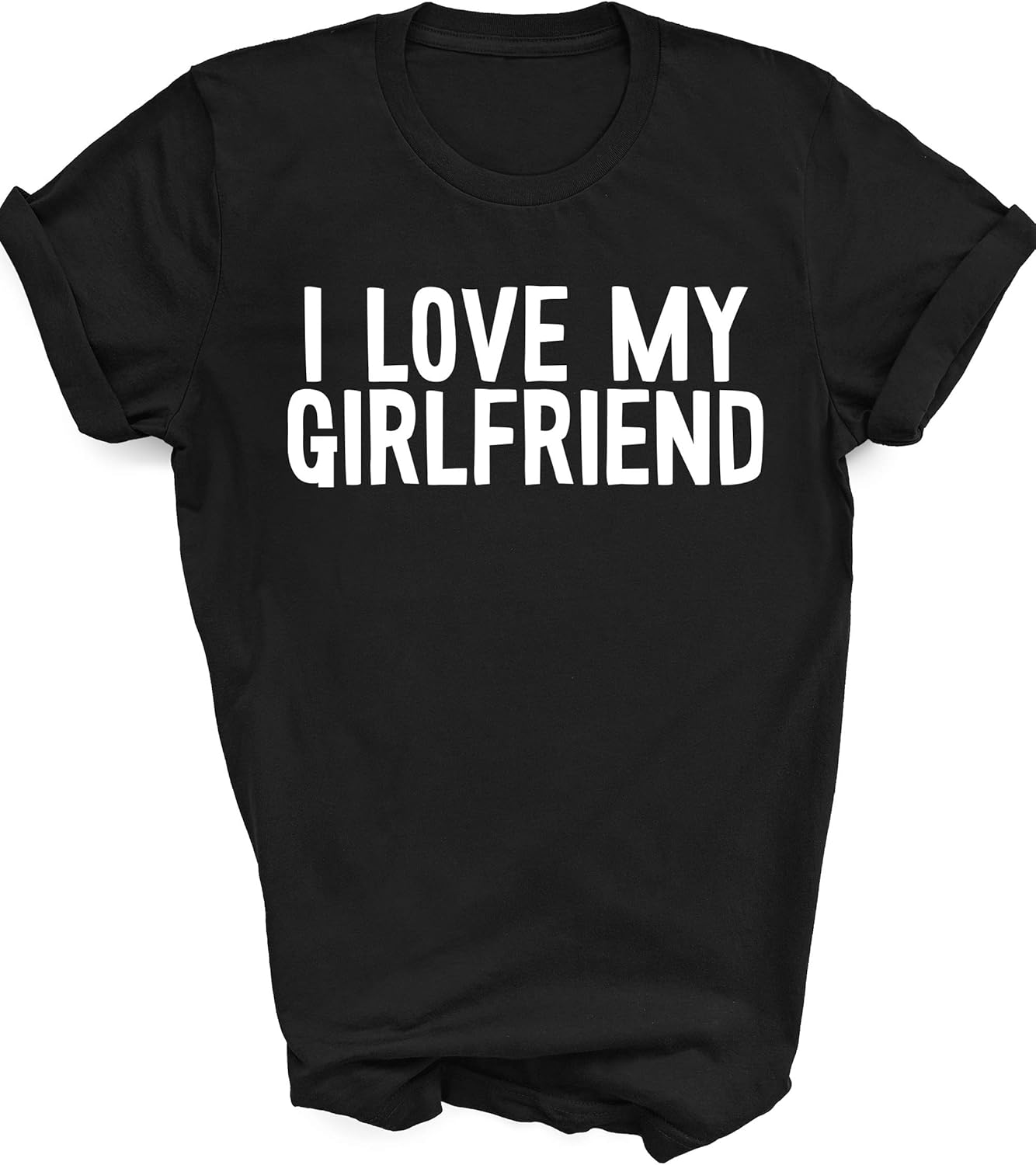 Amazon.com: i Love My Girlfriend Funny Shirt Graphic Tee Unisex Gift: Clothing