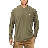 Roadbox UPF 50+ Fishing Shirts for Men, Long Sleeve UV Sun Protection Hoodie, Outdoor Hiking Running Swimming Rash Guard