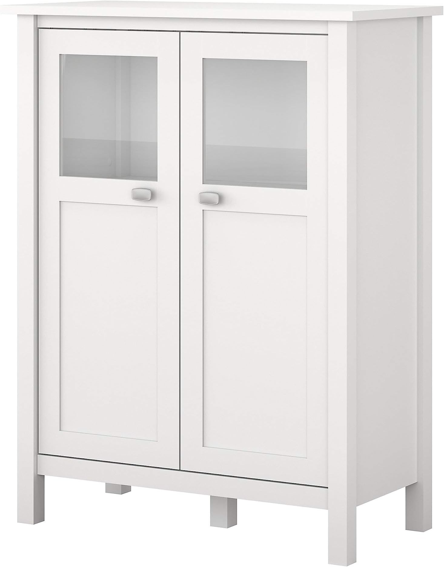 Bush Furniture Broadview Bathroom Storage Cabinet, Pure White (BD018WH)