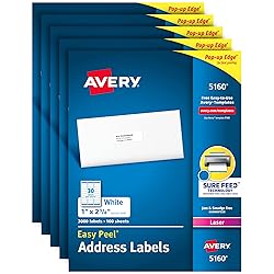 Avery Mailing Address Labels, Laser