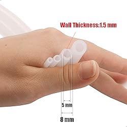 Silicone Tube 3/16"(5mm) ID x 5/16"(8mm) OD Clear