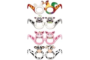 Beistle Women's 54828 Farm Animal Eyeglasses (Pack of 12)