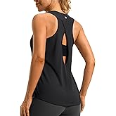 G Gradual Women's Workout Tops Open Back Athletic Tank Tops Running Shirts | Breathable, Quick Dry, Stretchy, Sleeveless, Loose Fit, Moisture Wicking, Cool, Gym, Yoga, Tennis