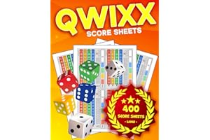 Qwixx Score Sheets: 400 Colored Sheet Pages for Dice Game