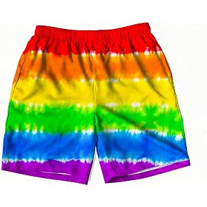 DZCKBRU Kids Tie Dye Shorts Boys Athletic Short Swim Trunks with Pockets