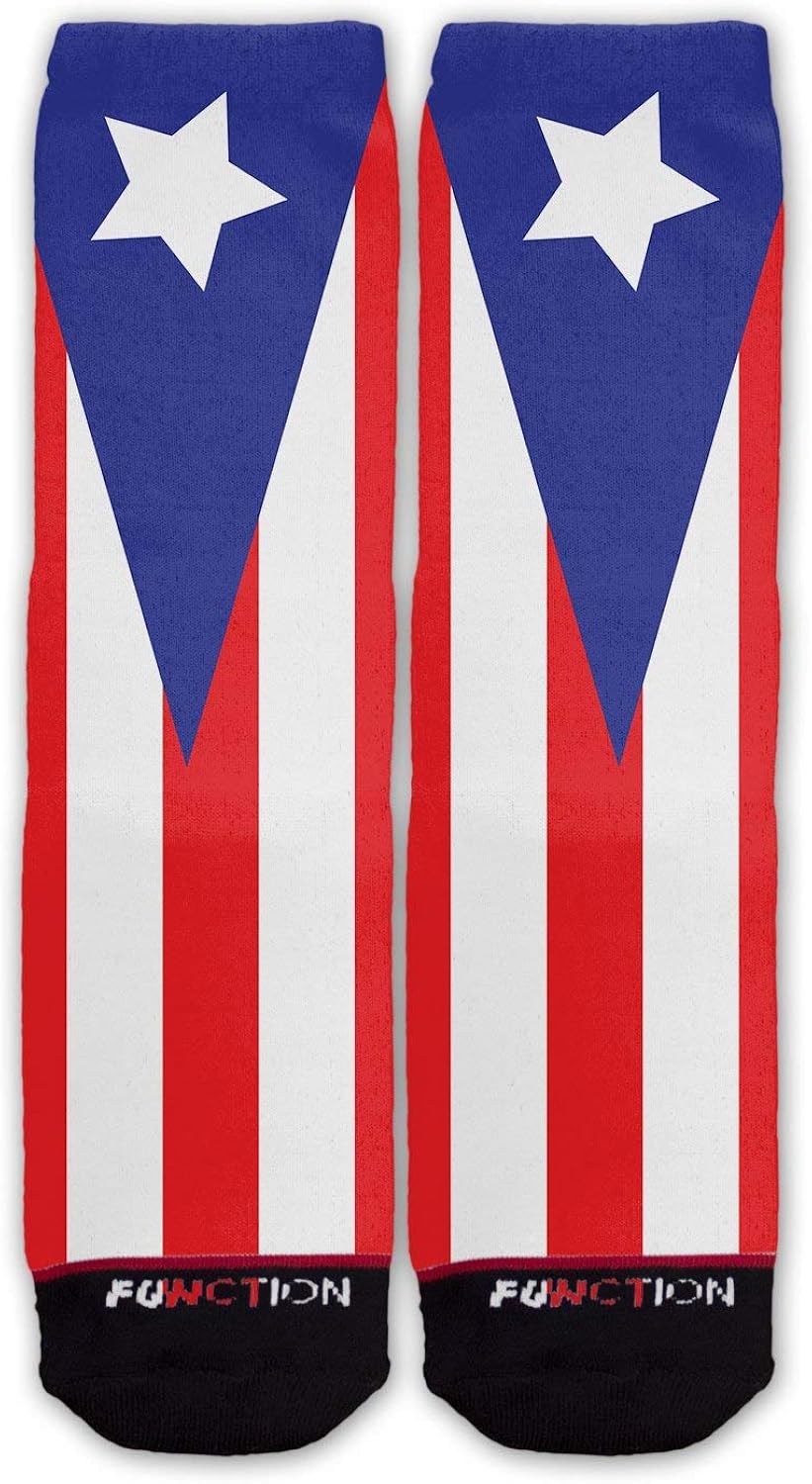 Amazon Com Function Puerto Rican Flag Fashion Socks Clothing
