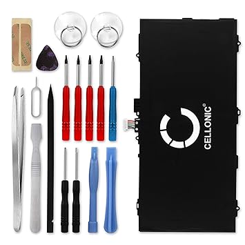 Cellonic® Premium Akku kompatibel mit Samsung Galaxy Tab S 10.5 (SM-T800 / SM-T805) inkl. Werkzeug-Set (7900mAh) EB-BT800FBU 