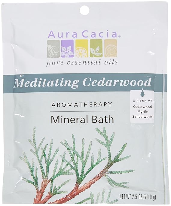 Aura Cacia Aromatherapy Mineral Baths Meditating