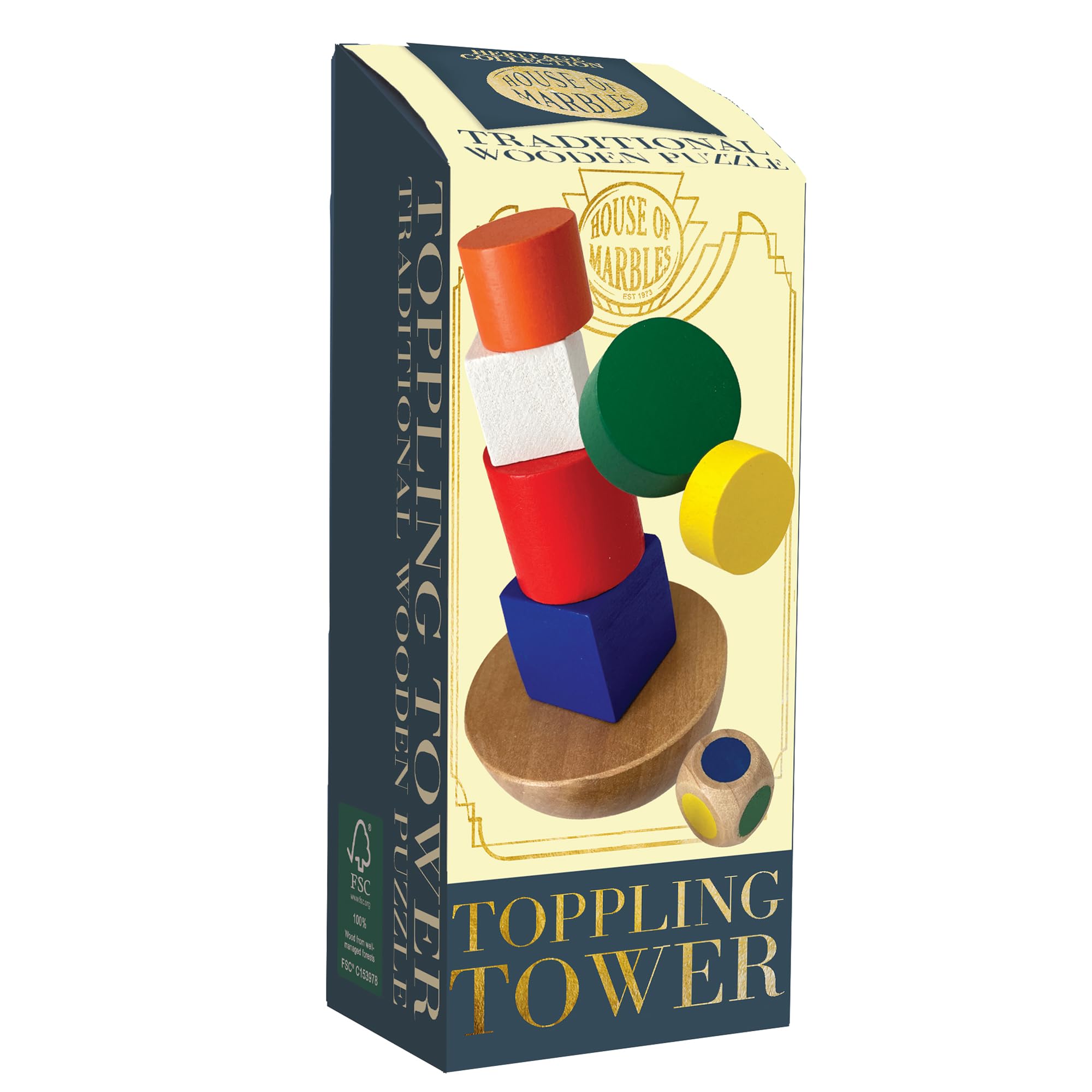 House of Marbles Wooden Puzzle - Toppling Tower