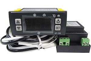 MXBAOHENG Electronic Temperature Controller SF-102 Digital Display Freezer Thermostat 110V