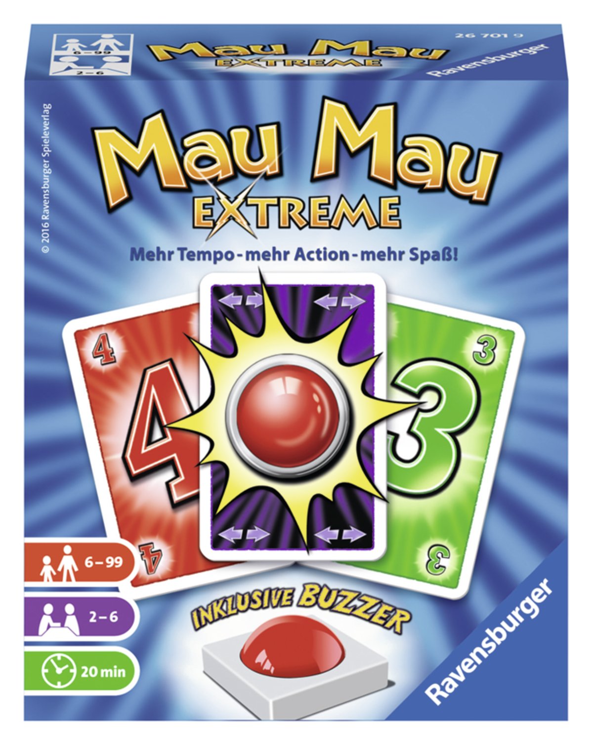 Ravensburger 267019 "Mau Mau Extreme Card Game