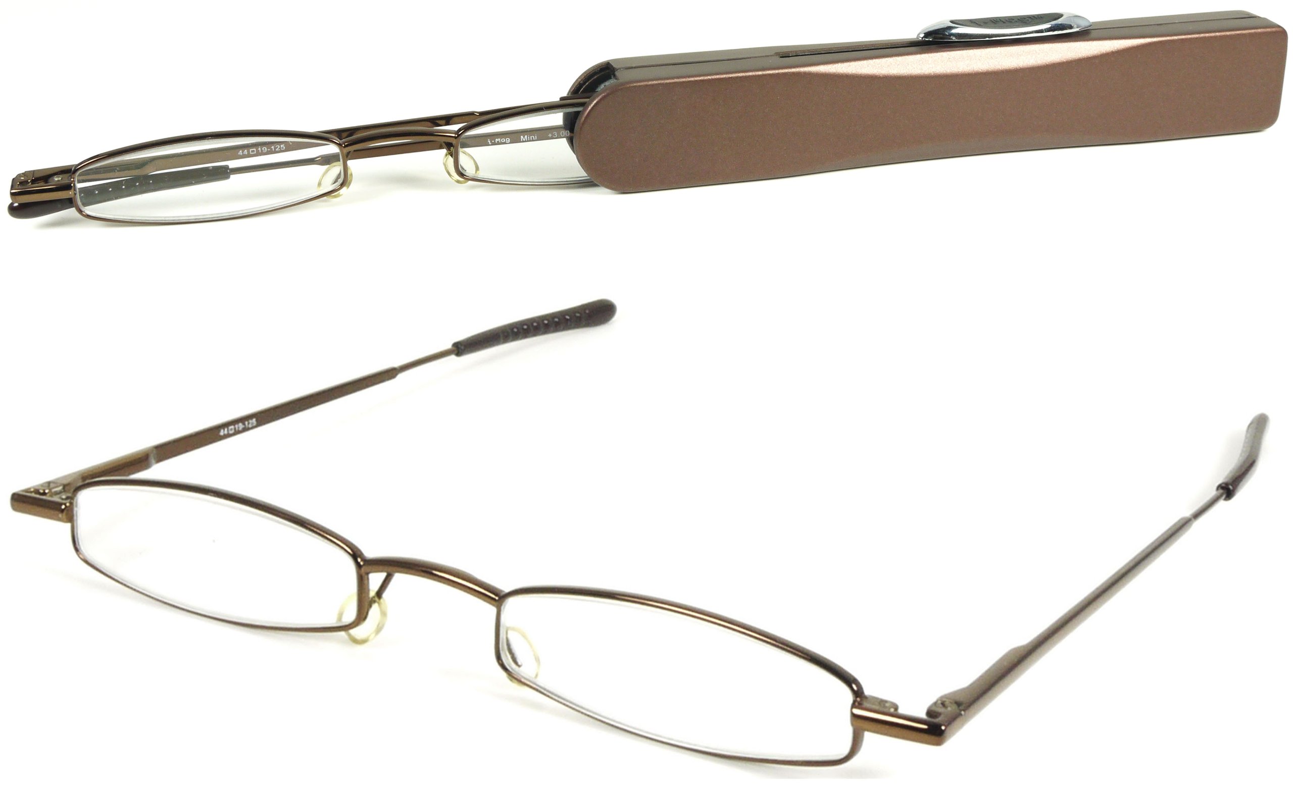 IMag Mini Slim Metal Spring Hinge Reading Glasses with