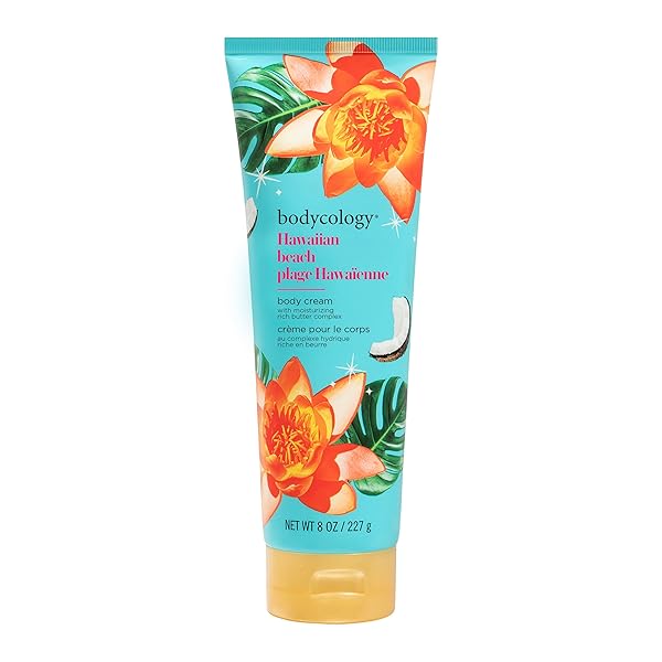 BODYCOLOGY SHEA BUTTER BODY CREAM, HAWAIIAN BEACH, 8...