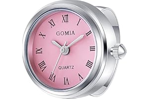 OIDEA Mens Womens Ring Watch: Novelty Adjustable Finger Watch Ring Unisex Quartz Watch Ring for Valentine's Day Christmas Bir