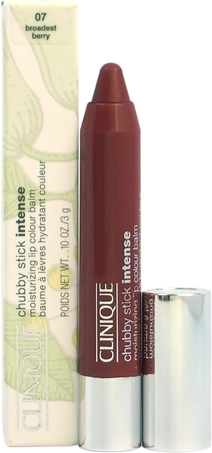 Clinique Chubby Intense Stick Lip Balm Hydrating Colour 07 Brown 0.03 oz