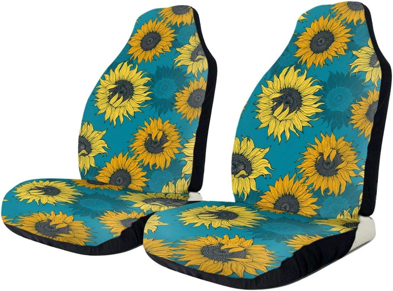 Sunflowers Front Seat Cover For Driver Four Seasons