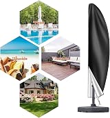 OKPOW Cantilever Parasol Cover 600D Oxford UV Windproof Waterproof 2m-3m view 7