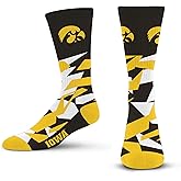 For Bare Feet NCAA mens Shattered Camo Crew Sock Ncaa