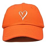 DALIX Hand Drawn Heart Hat Womens Embroidered