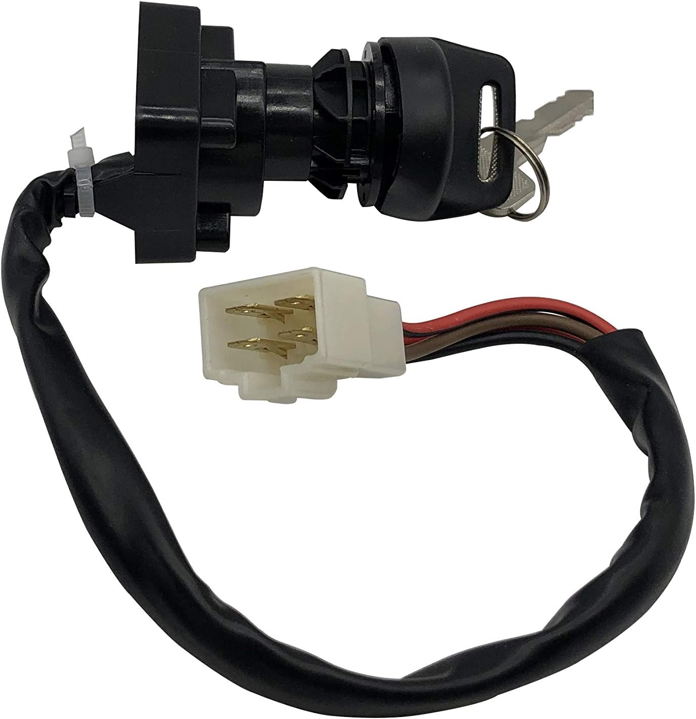 SHUmandala 4 Wires Ignition Key Switch 4110209 Replace for Polaris
