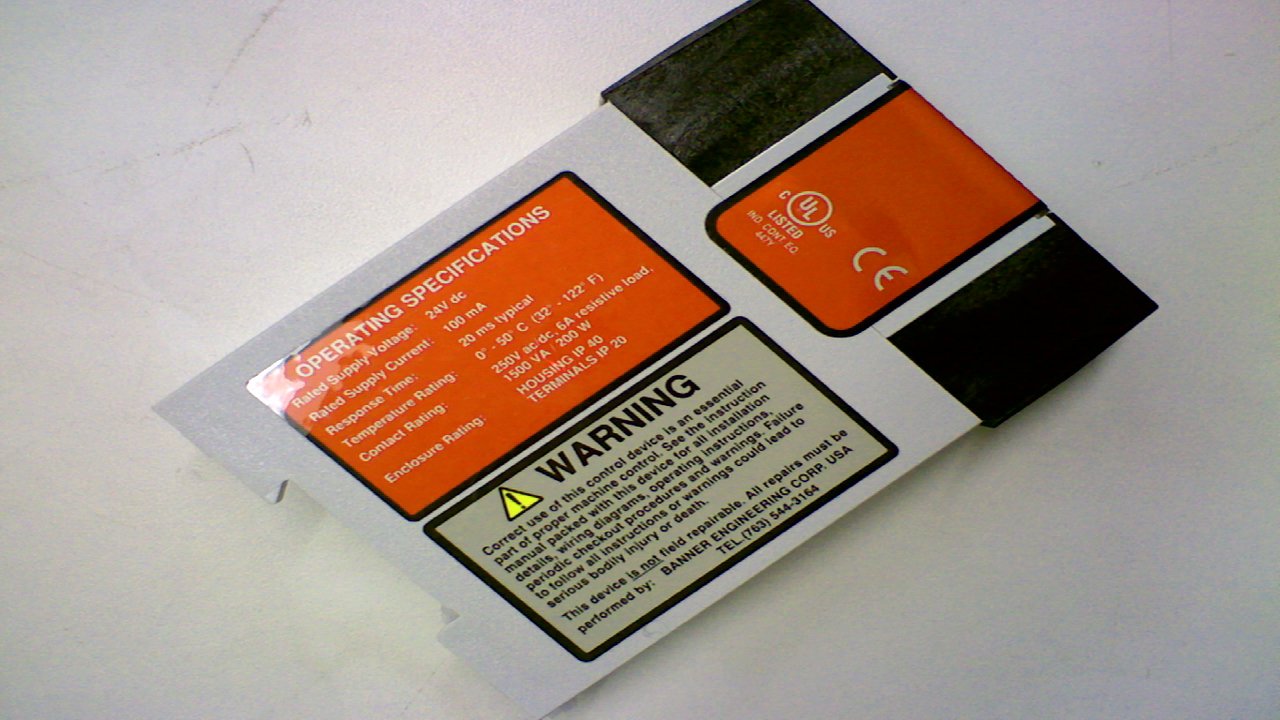 Banner Engineering Im T 9a 61425 Relay Module For Safety Light
