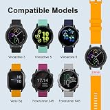 ISABAKE 20mm Silicone Watch Strap for Garmin Vivoactive 6/5/3 Forerunner view 4