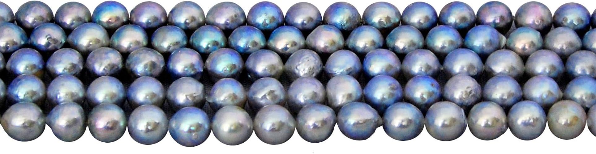 Amazon Enyapearl 連 アコヤ真珠 7mm ナチュラルブルー 連 一本 ビーズ アクセサリー 制作素材 ルースストーン 通販