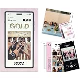 ITZY GOLD PHONE BOX VER. Box + Mini Booklet + Photocard + Sticker + Poster + 2 Pin Badges + 4 Extra Photocards
