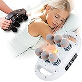 UFFAE 6 Head Massage Gun Deep Tissue with 9 Levels & 9 Modes, Electric Massager Tool for Legs, Arms, Waist, Back, Buttocks - Full Body Muscle Pain Relief, Ideal Gifts for Women, Men, Mom, and Dad