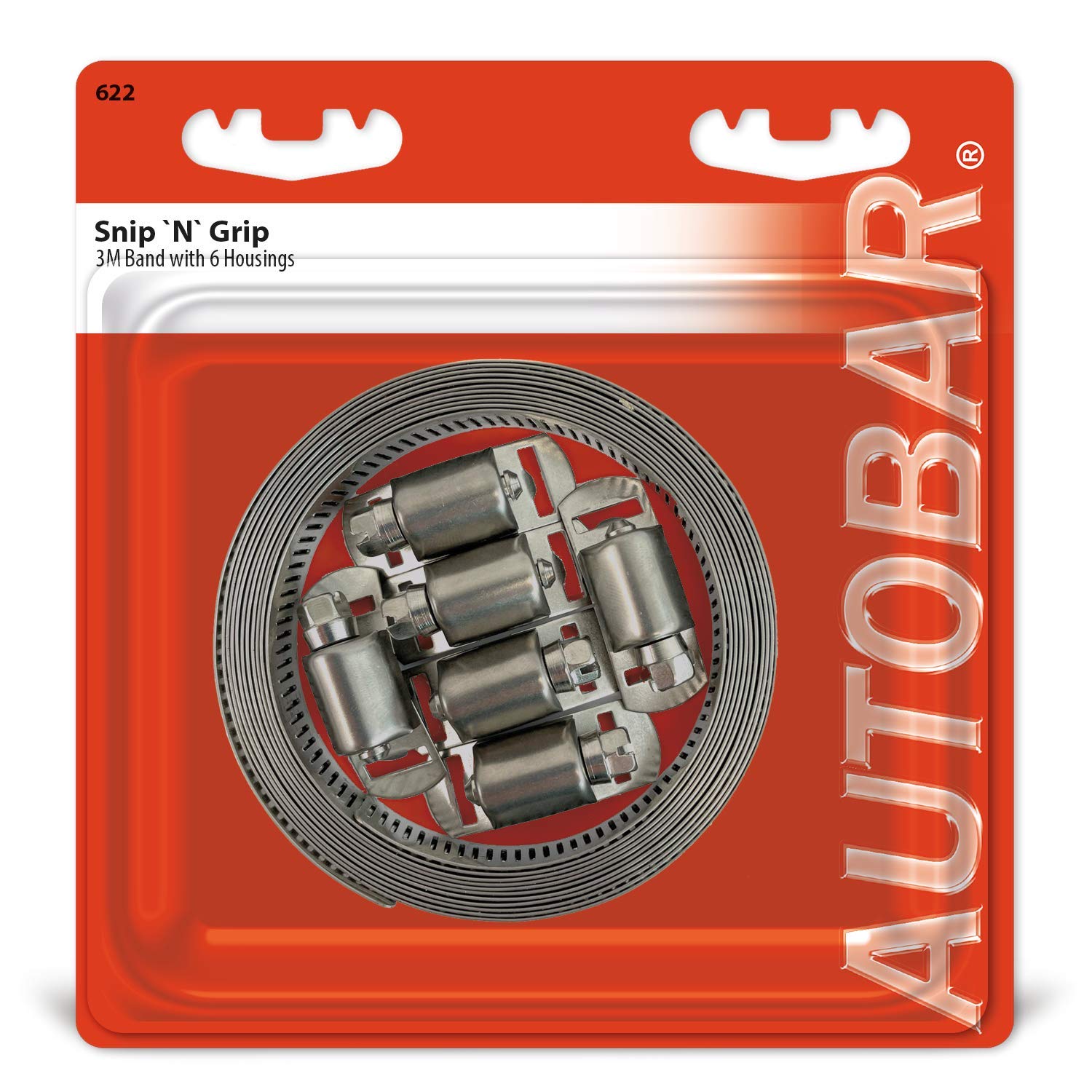 Autobar 622 Snip N Grip 3m Bespoke Length Jubilee Clip, Stainless Steel, x 12mm, Set of 7 Pieces