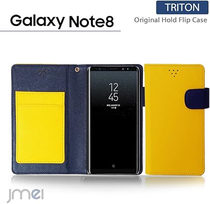 Amazon Co Jp Galaxy Note 8 ケース 手帳型 ギャラクシー ノート 8 カバー ブランド 手帳 閉じたまま通話 ケース おしゃれ 手帳型ケース Triton イエロー Samsung サムスン Sc 01k Scv37 Simフリー スマホ カバー スマホケース スマートフォン 家電 カメラ