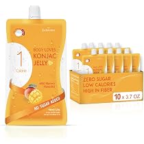 Amazon.com: Jadamsun Konjac Jelly Pouches (Mango, 10 pcs) - Gluten ...