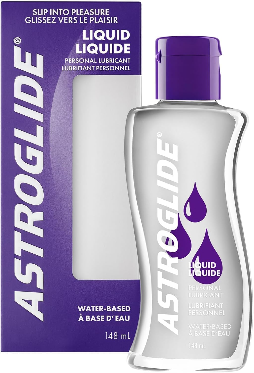 Astroglide Water Based Lube (148 mL), Personal Liquid Lubricant, Sex Lube for Long-Lasting Pleasure for Men, Women and Couples