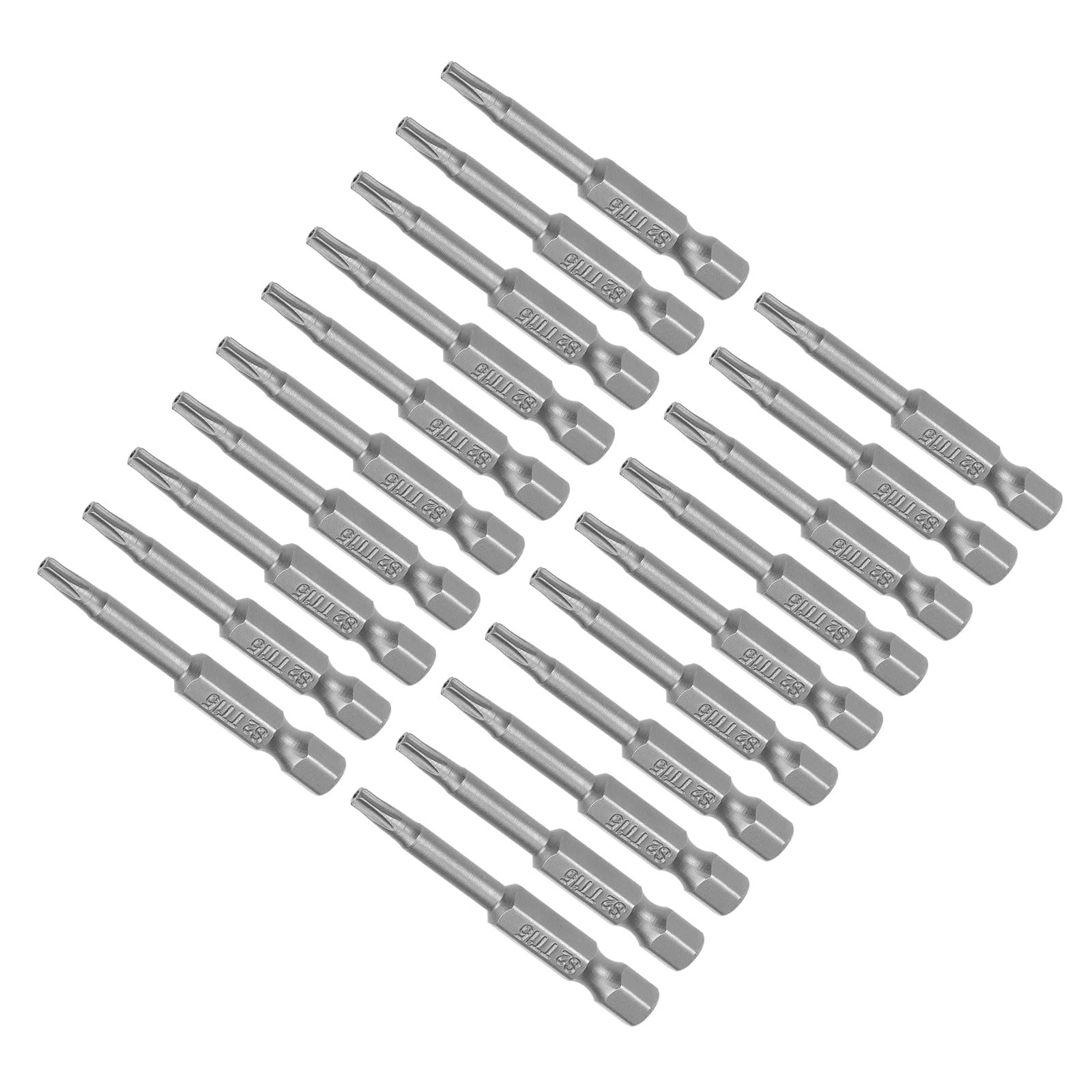 CoCud T15 Torx Head Screwdriver Bit, 2" Long 1/4 Inch Hex Shank, Magnetic Security Tamper Proof Star Drill Driver - (Applications: for Repair), 20-Pieces
