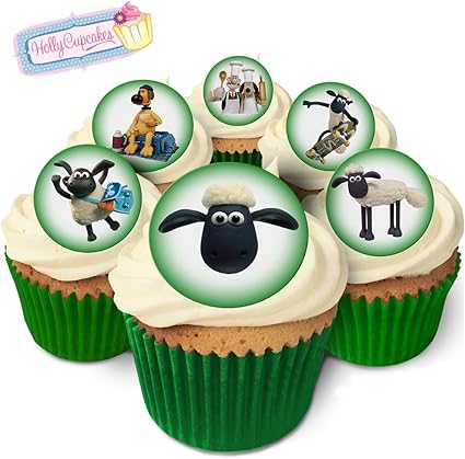 24 Fabulous Edible Wafer Cake Toppers Shaun The Sheep Friends