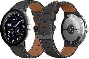 ShinKin Leather Strap for Google Pixel Watch 4 41mm / Google Pixel Watch 3 41mm, Soft PU Leather Bracelet Wristband, Replacem