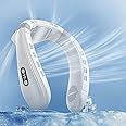 Agihoss Neck Air Conditioner Fans That Blow Cold Air Cooling Device Wearable Fan, 5200mAh Battery Operated Rechargeable Perso