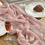 Artoid Mode Boho Dusty Pink Gauze Table Runner 400 cm Polyester view 5