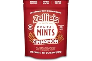 ZELLIES Zellie's | 100% Xylitol Cinnamon Breath Mints | No Aspartame, Gluten Free, Vegan & Kosher Mints (540 Count (Pack of 1)