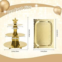 5 Pieces Dessert Table Display Set, DAFURIET